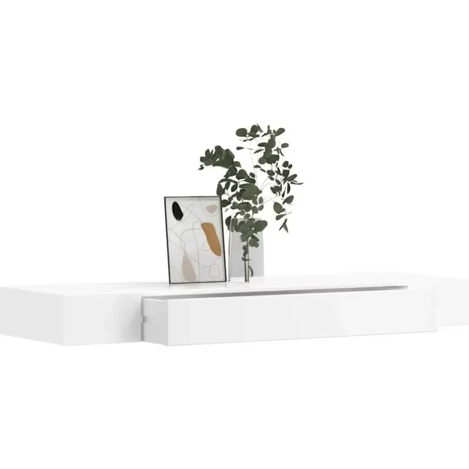 vidaXL - Wandplank - Wit - MDF