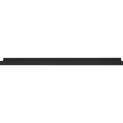 vidaXL - Wandschap - Zwart - MDF - 80 x 9 x 3 cm - 2 stuks
