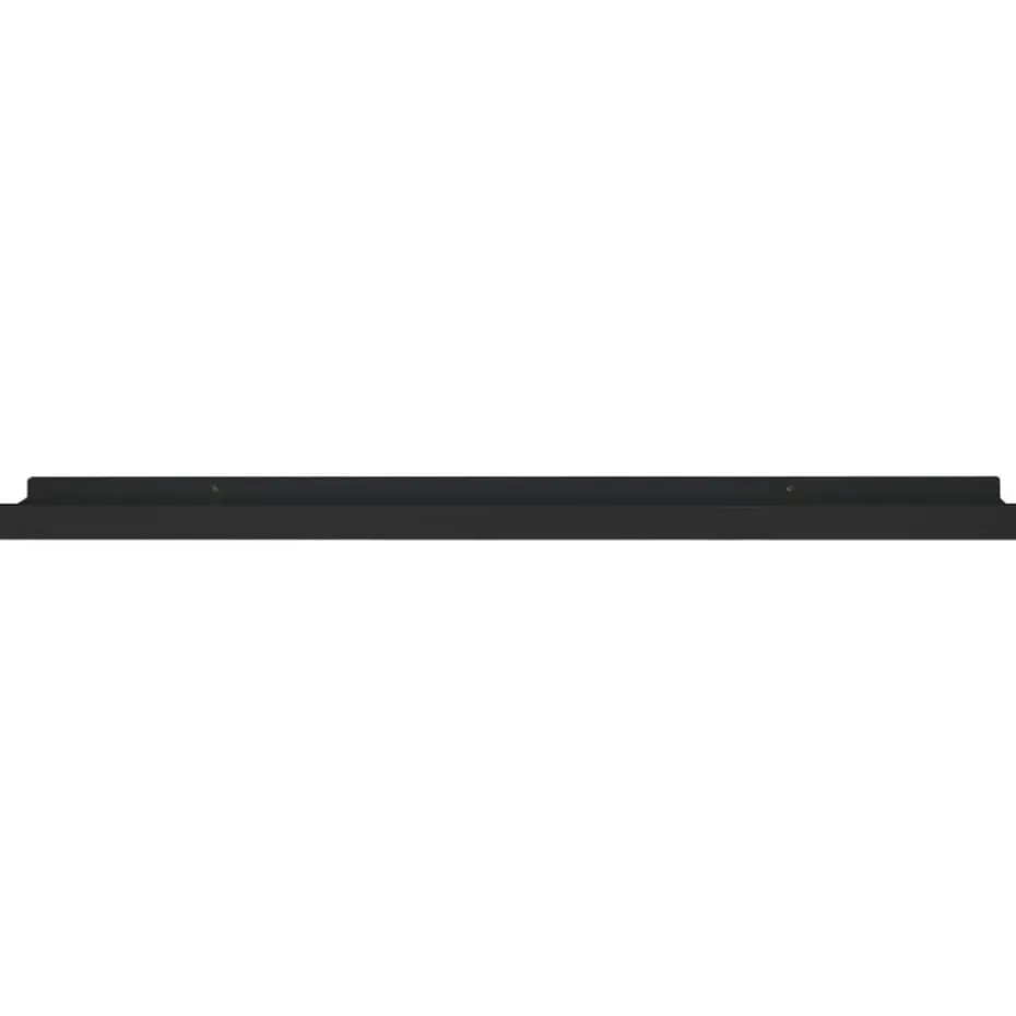 vidaXL - Wandschap - Zwart - MDF - 80 x 9 x 3 cm - 2 stuks