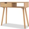 vidaXL - Wandtafel - Bruin - Grenenhout