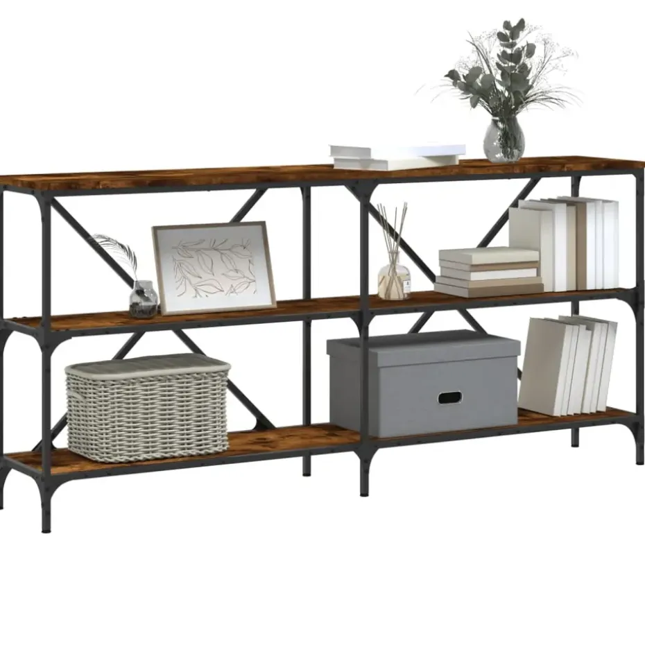 vidaXL - Wandtafel - Bruin - Bewerkt hout