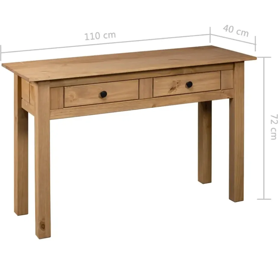 vidaXL - Wandtafel - Bruin - Grenenhout
