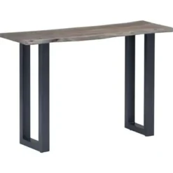 vidaXL - Wandtafel - Grijs - Hout