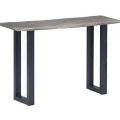 vidaXL - Wandtafel - Grijs - Hout