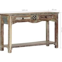 vidaXL - Wandtafel - Multikleur - Hout