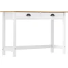 vidaXL - Wandtafel - Wit - Grenenhout