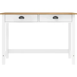 vidaXL - Wandtafel - Wit - Grenenhout
