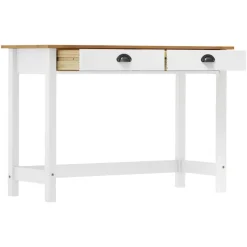 vidaXL - Wandtafel - Wit - Grenenhout