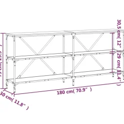 vidaXL - Wandtafel - Zwart - Bewerkt hout
