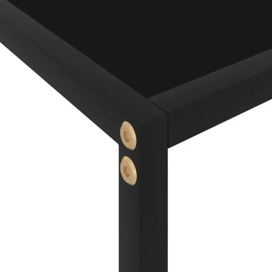 vidaXL - Wandtafel - Zwart - Glas - 60 x 35 x 75 cm