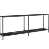 vidaXL - Wandtafel - Zwart - Glas