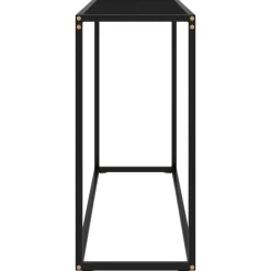 vidaXL - Wandtafel - Zwart - Glas - 100 x 35 x 75 cm