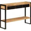 vidaXL - Wandtafel - Zwart - Hout