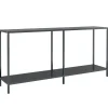 vidaXL - Wandtafel - Zwart - Glas