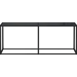 vidaXL - Wandtafel - Zwart - Glas