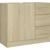 vidaXL - Wastafelkast - Bruin - Bewerkt hout