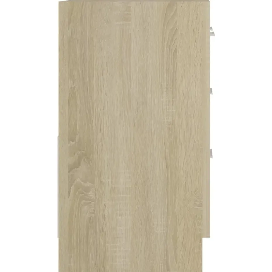 vidaXL - Wastafelkast - Bruin - Bewerkt hout