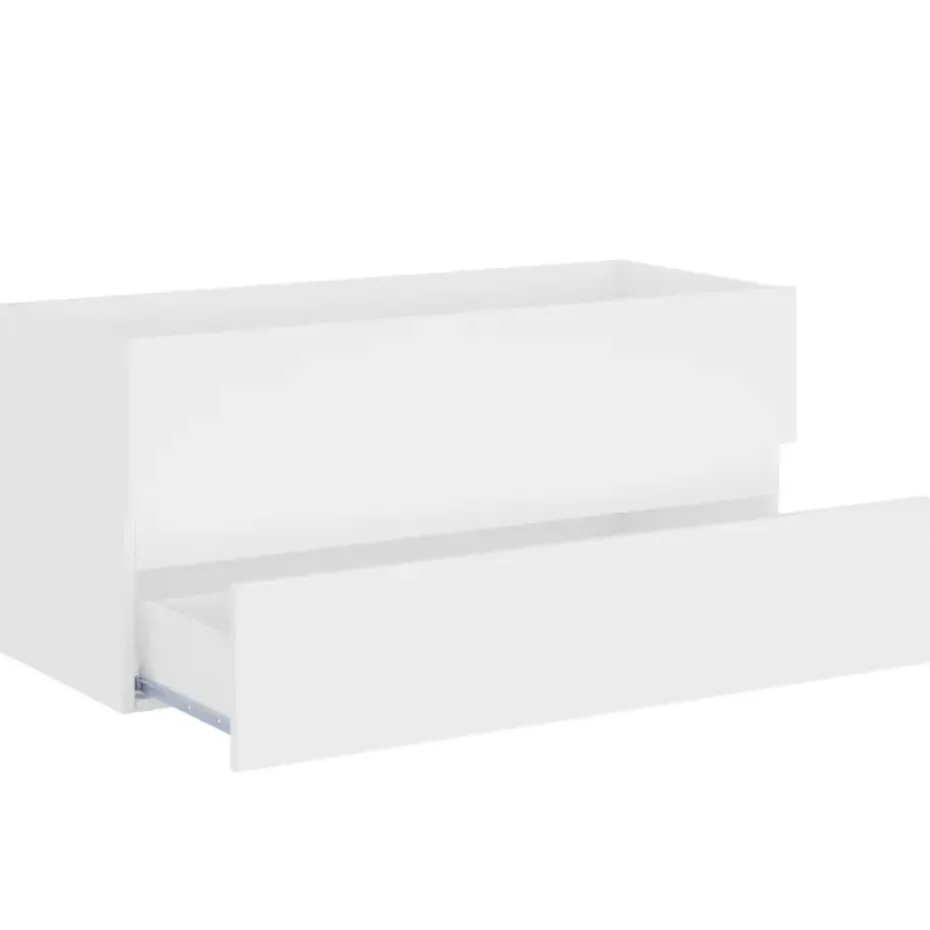 vidaXL - Wastafelkast - Wit - Bewerkt hout - 100 x 38.5 x 45 cm