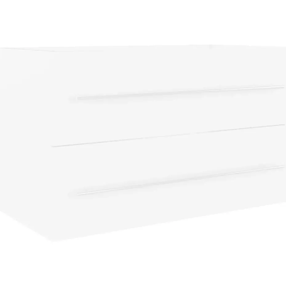 vidaXL - Wastafelkast - Wit - Bewerkt hout - 80 x 38.5 x 48 cm