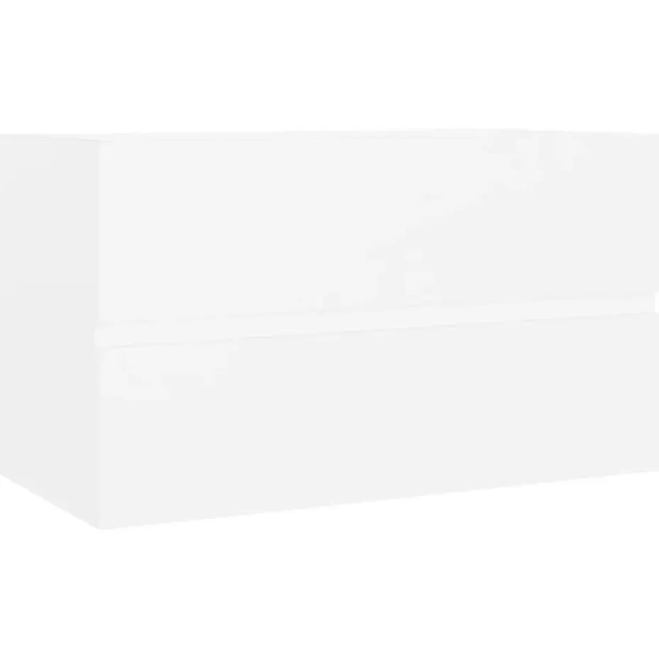vidaXL - Wastafelkast - Wit - Bewerkt hout - 80 x 38.5 x 45 cm