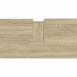 vidaXL - Wastafelonderkast met 1 deur 2 lades - Sonoma eiken - 65x33x60 cm