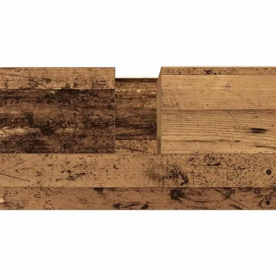vidaXL - Wastafelonderkast - 1 deur 2 lades - Oud hout - Hout - 65x33x60 cm