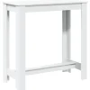 vidaXL - Wit Bartafel - Bewerkt hout - 102x50x103.5 cm