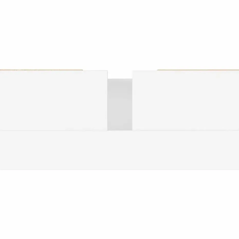 vidaXL - Wit Wastafelonderkast - 1 deur 4 lades - Bewerkt hout - 80x33x60 cm