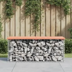 vidaXL - 2-zits Tuinbank schanskorfontwerp - Massief douglashout - 103x44x42 cm