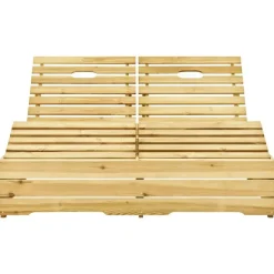 vidaXL - Zonnestoel - Beige - Grenenhout