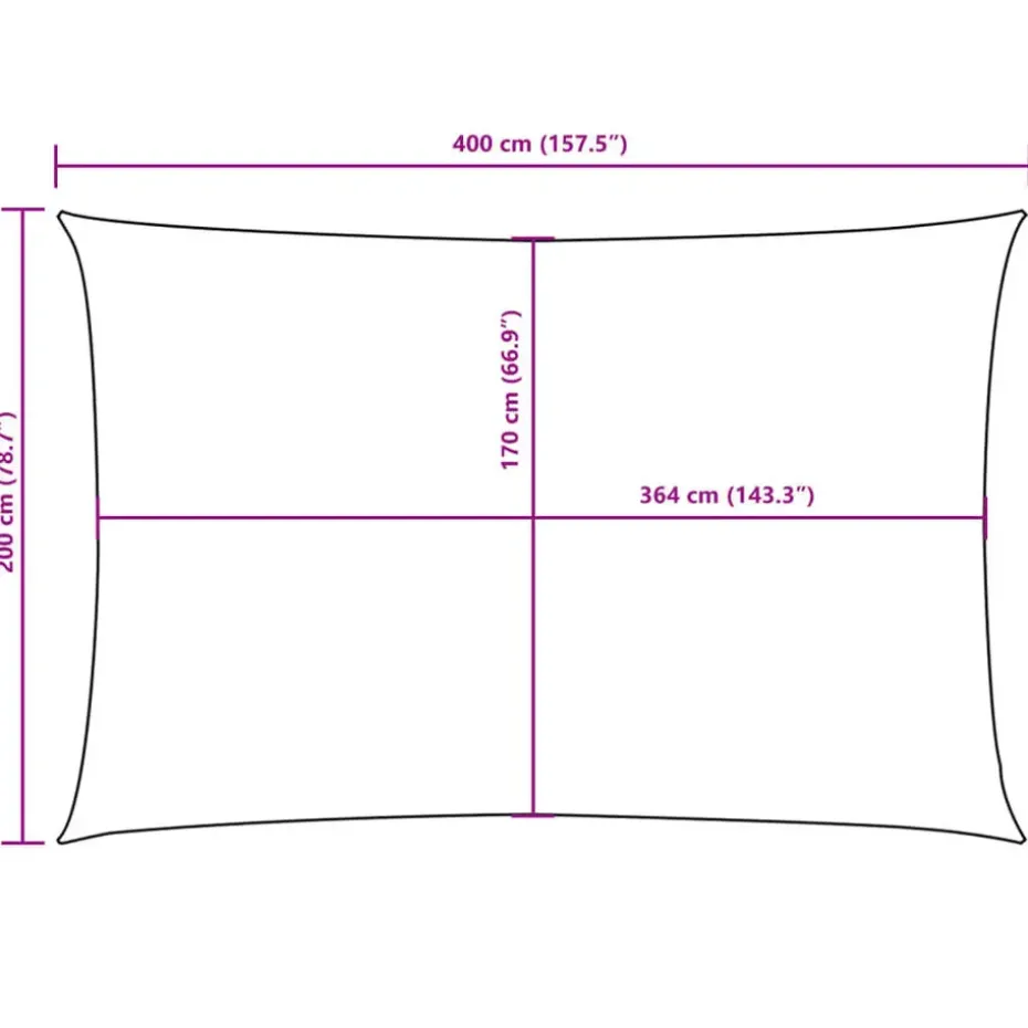 vidaXL - Zonnezeil - Antraciet - 2 x 4 m