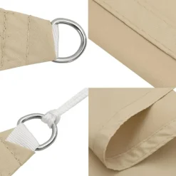 vidaXL - Zonnezeil - Beige - 3.6 x 3.6 m