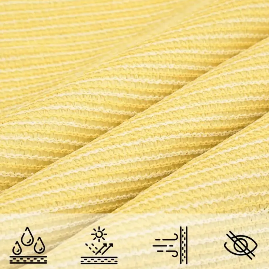vidaXL - Zonnezeil - Beige - 3.6 x 3.6 x 3.6 m
