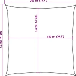 vidaXL - Zonnezeil - Crème - 2 x 2 m