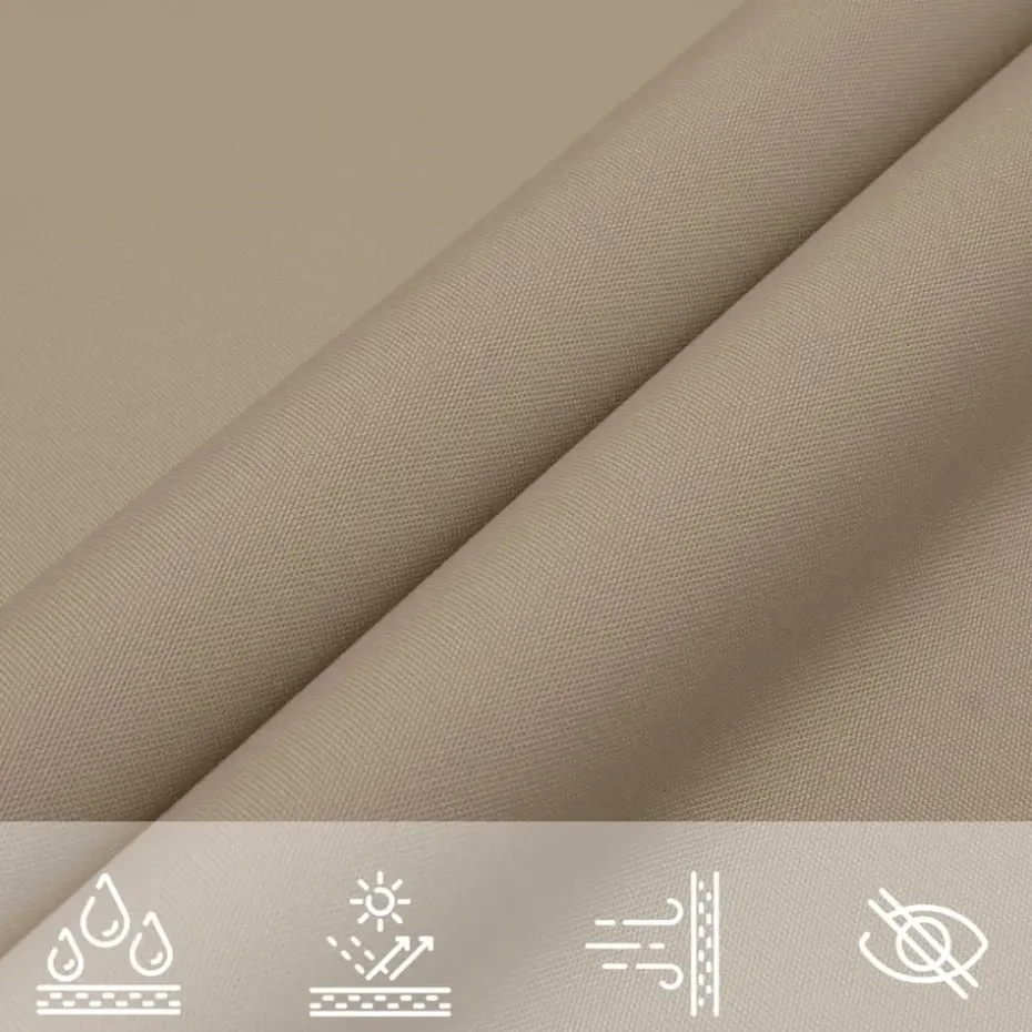 vidaXL - Zonnezeil - Taupe - 2 x 3 m
