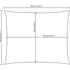 vidaXL - Zonnezeil - Taupe - 2 x 3 m