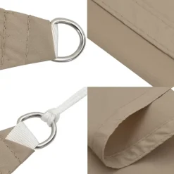 vidaXL - Zonnezeil - Taupe - 2 x 4 m