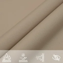 vidaXL - Zonnezeil - Taupe - 2 x 4 m