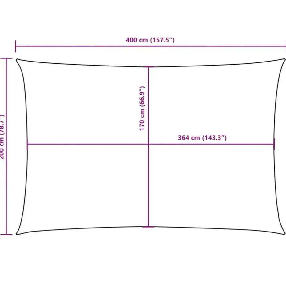 vidaXL - Zonnezeil - Taupe - 2 x 4 m