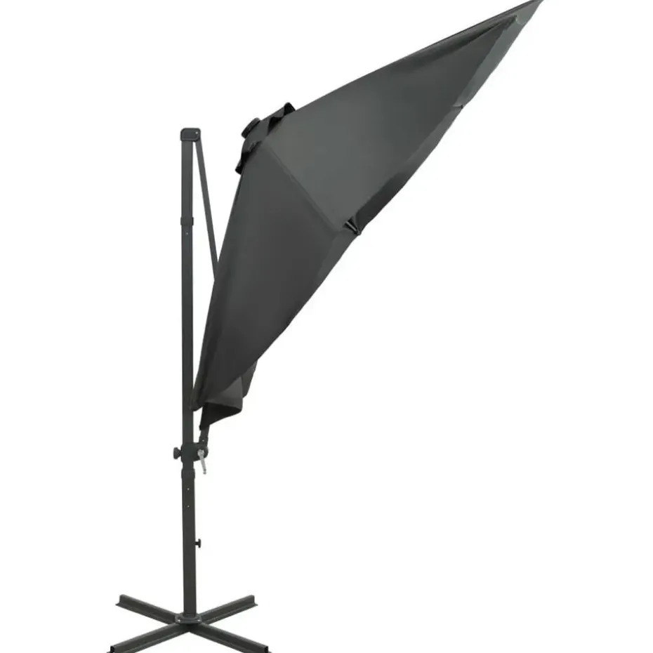 vidaXL - Zweefparasol - Antraciet - 300 cm