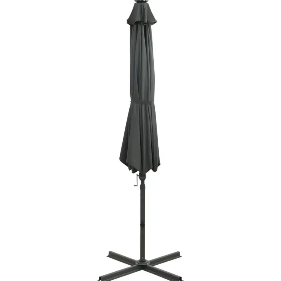 vidaXL - Zweefparasol - Antraciet - 300 cm