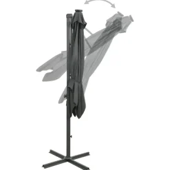 vidaXL - Zweefparasol - Antraciet - 250 cm