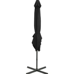 vidaXL - Zweefparasol - Zwart - 250 cm