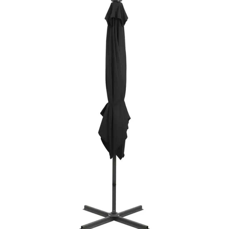 vidaXL - Zweefparasol - Zwart - 250 cm