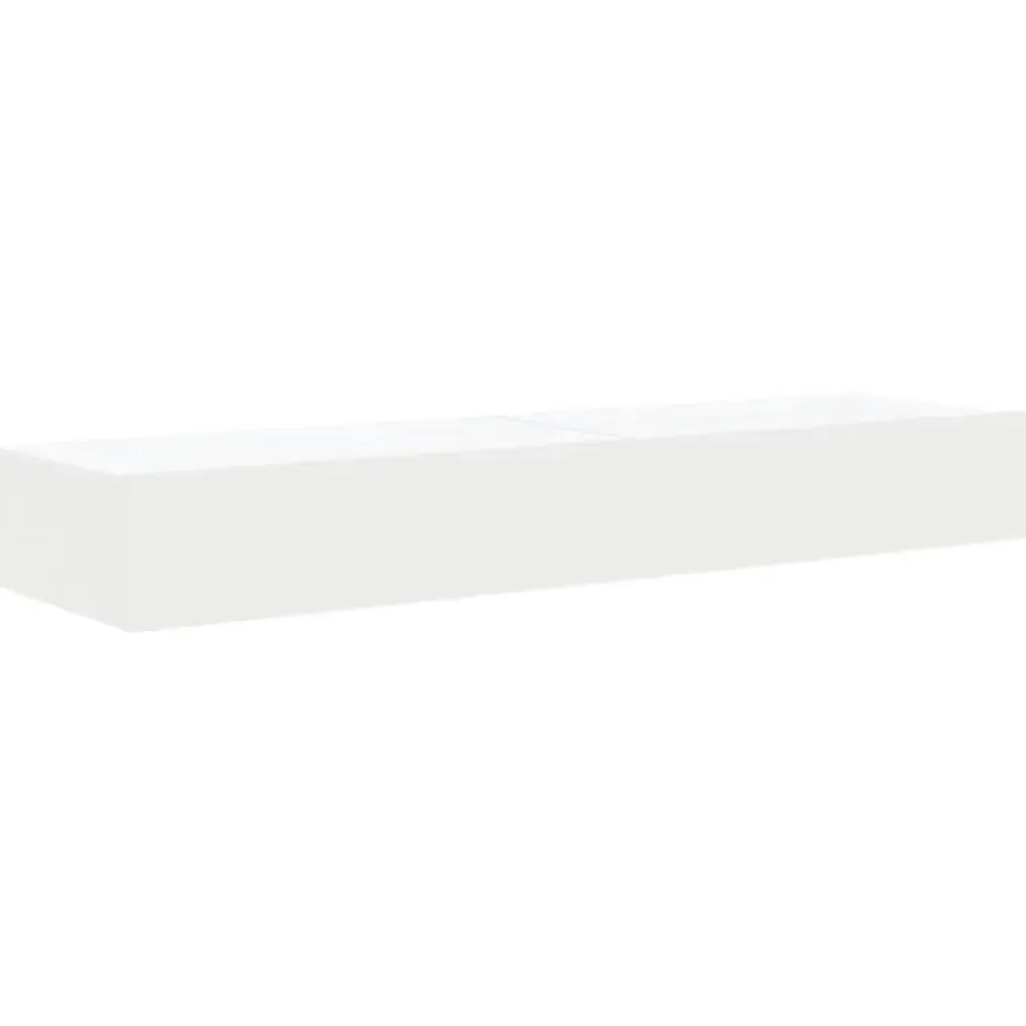 vidaXL - Zwevend LED TV-meubel met lade - Wit - Hout - 60x35x15.5 cm - 2 stuks