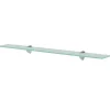 vidaXL - Zwevende Plank - Transparent - Glas - 80 x 20 cm