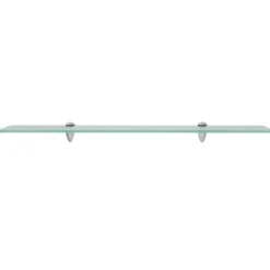 vidaXL - Zwevende Plank - Transparent - Glas - 80 x 20 cm