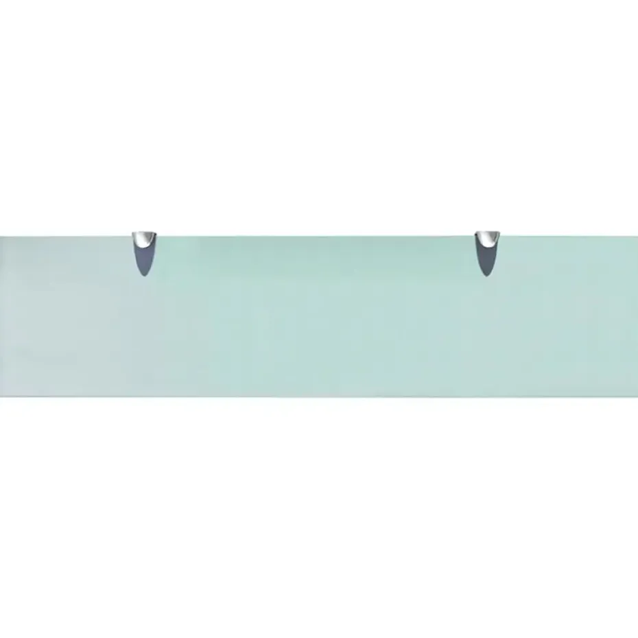 vidaXL - Zwevende Plank - Transparent - Glas - 80 x 20 cm