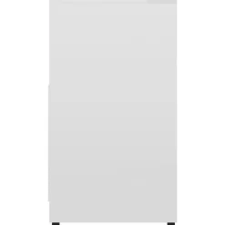 VIDAXL Badkamerkast 60x33x61 cm spaanplaat hoogglans wit