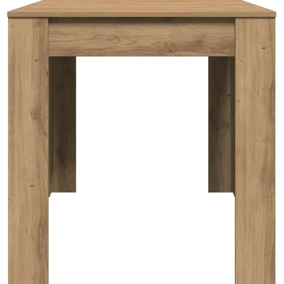 vidaXL Eettafel - Artisanaal eiken - Bewerkt hout - 140x74.5x76 cm